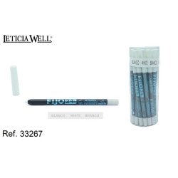 WHITE FIXED EYE PENCIL (€0.49 UNIT) PACK 20 LETICIA WELL