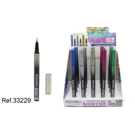 EYELINER BRILHANTE IMPERMEÁVEL 24H. (1.32€ UNIDADE) PACK 20 BEM LETÍCIA