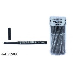CRAYON FIXE AUTOMATIQUE POUR LES YEUX 24H NOIR (0,49€ UNITÉ) PACK 20 LETICIA WELL