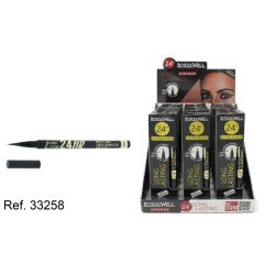 LONG LASTING BLACK EYELINER 24H. (1.35€ UNIT) PACK 18 LETICIA WELL