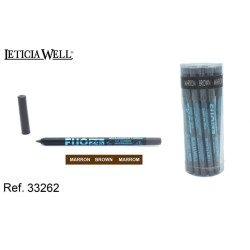 LÁPIS DE OLHOS FIXO CASTANHO (0,53€ UNIDADE) PACK 20 LETICIA WELL