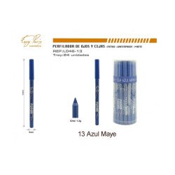 LAPIZ DE OJOS Y CEJAS AZUL TATTOO WATERPROOF MATE 24H.(0.63€ UNIDAD) PACK 24 EASY PARIS