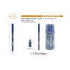 CRAYON TATOUAGE YEUX ET SOURCILS BLEU IMPERMÉABLE MAT 24H. (0,63 € UNITÉ) PACK 24 EASY PARIS