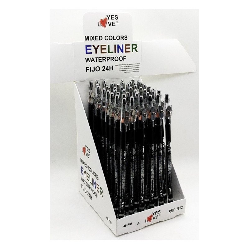 CRAYON YEUX FIXE 24H. NOIR (0,48 € UNITÉ) PACK 48 OUI AMOUR