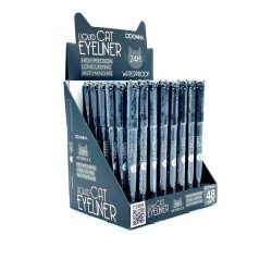 EYELINER CAT BLACK 24H.(€0.65 UNIT) PACK 48 D'DONNA