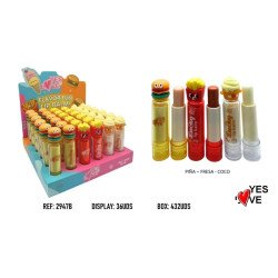 BAUME À LÈVRES SAVEUR BURGUER FRITES GLACE (0,99€ UNITÉ) PACK 36 YES LOVE