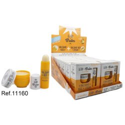 LIPBALM STICK + CREAM VITAMIN E SET (€1.59 UNIT) PACK 12 LETICIA WELL