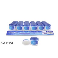 VASELINE TRANSPARENTE ORIGINALE 9ML. (0,55 € UNITÉ) PACK 24 PUITS LETICIA