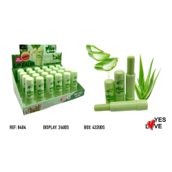 HIDRATANTE LIPBALM ALOÉ VERA (0,49€ UNIDADE) PACK 24 YES LOVE