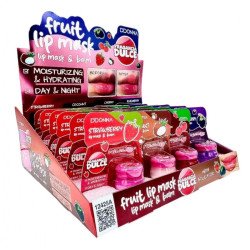 MASQUE À LÈVRES & BAUME AUX FRUITS (0,69€ UNITÉ) PACK 24 D'DONNA
