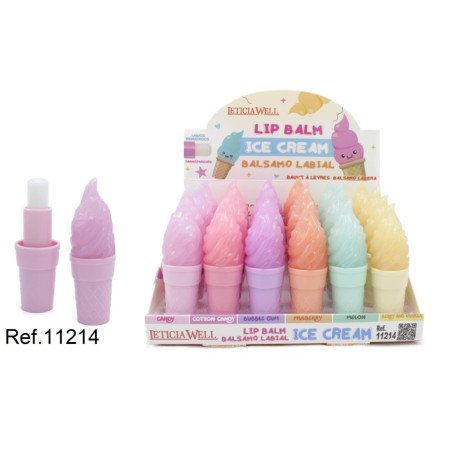 GELADO LIPBALM (0,49€ UNIDADE) PACK 24 LETICIA WELL