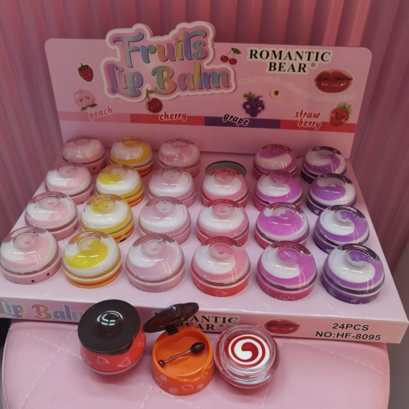 LIPBALM FRUITS (€0.99 UNIT)PACK 24 ROMANTIC