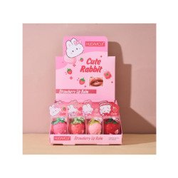 LIPBALM STRAWBERRY CUTE RABBIT(€0.99 UNIT) PACK 24 HUDAMOJI