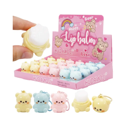 LIPBALM URSO FELIZ (0.68€ UNIDADE)PACK 24 HUDAMOJI