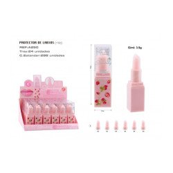 LIPBALM STRAWBERRY VITAMIN C 3.5GR.(€0.75 UNIT)PACK 24 EASY PARIS
