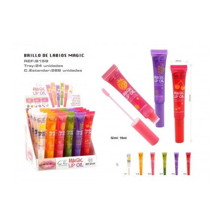 LIP OIL MAGIC FRUITS (0,59€ UNIDADE) PACK 24 EASY PARIS