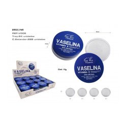 VASELINE WITHOUT AROMA + VITAMIN E 15GR. (€0.89 UNIT) PACK 24 EASY PARIS