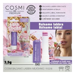 LIPBALM LEITE SHAKE FRUTAS VERMELHAS 3,5GR. COSMI