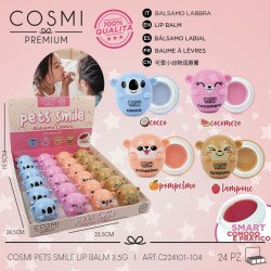 LIPBALM 4 SABORES (1,65€ UNIDADE) PACK 24 COSMI