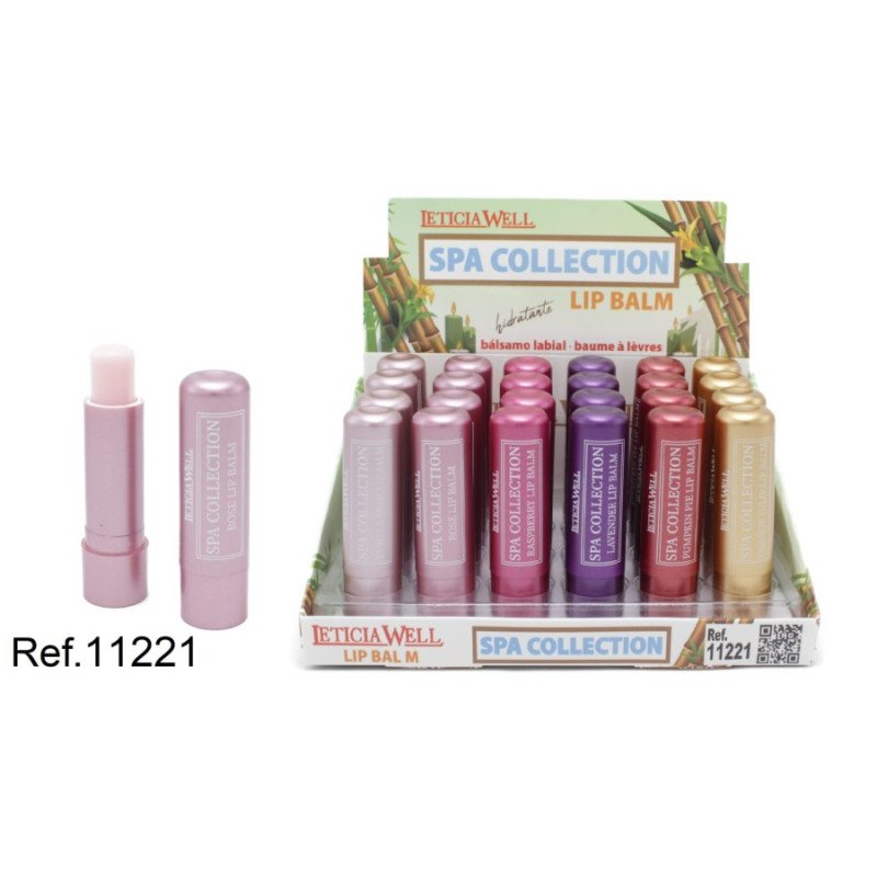BAUME À LÈVRES SPA FLORAL (0,53€ UNITÉ) PACK 24 LETICIA WELL
