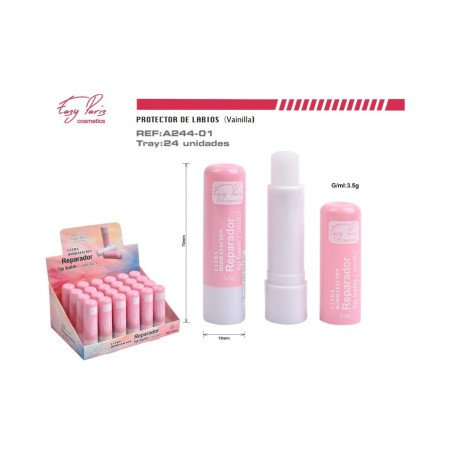 VANILLA REPAIR LIPBALM (€0.55 UNIT) PACK 24 EASY PARIS