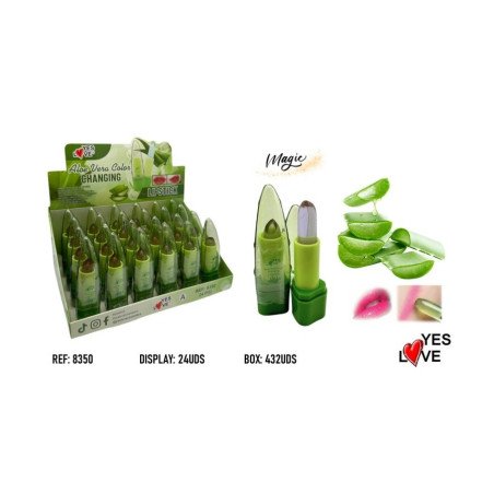 BATOM ALOE VERA MUDANÇA DE COR (€1,25 UNIDADE) PACK 24 YES LOVE