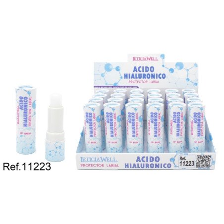 BAUME À LÈVRES HYALURONIQUE (0,62€ UNITÉ) PACK 24 LETICIA WELL