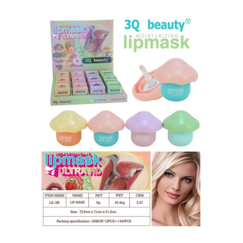 MASQUE À LÈVRES FRUITS (0,99 € UNITÉ) PACK 12 3Q BEAUTÉ