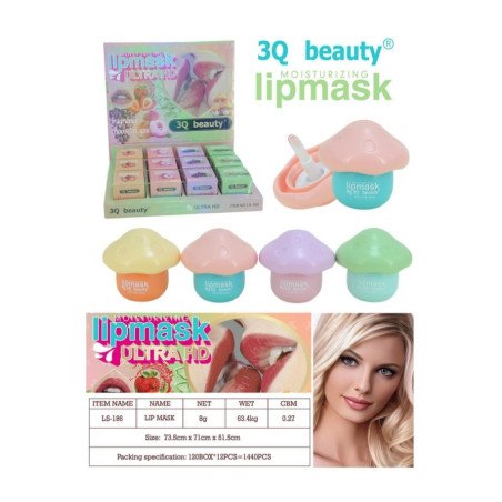 MASQUE À LÈVRES FRUITS (0,99 € UNITÉ) PACK 12 3Q BEAUTÉ