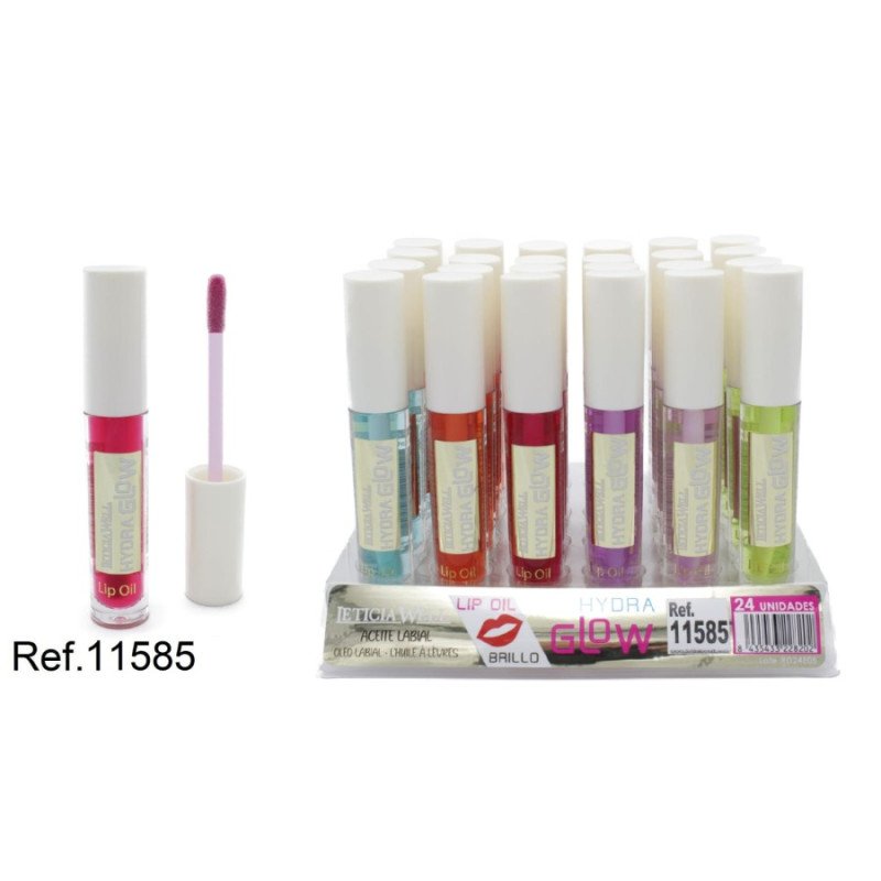 ÓLEO LIP HYDRA GLOW (0,62€ UNIDADE) PACK 24 LETICIA WELL
