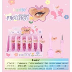 EYELINER BLACK WATERPROOF BUTTERFLY(0.69€ UNIDAD) PACK 24 KARITE