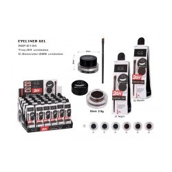 SET EYELINER GEL 24H. MARRON+NEGRO(0.89€ UNIDAD) PACK 24 EASY PARIS
