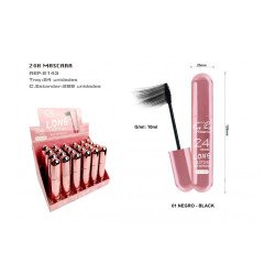 MASCARA LONG LASTING WATERPROOF 24H. (1.05€ UNIDAD) PACK 24 EASY PARIS