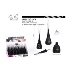 EYELINER BLACK PINCEL BLANDO (0.75€ UNIDAD) PACK 24 EASY PARIS
