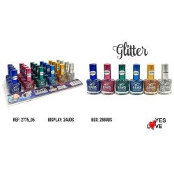 VERNIS À ONGLES EFFET GEL 9 JOURS 6 COULEURS (0,68 € UNITÉ) PACK 24 OUI AMOUR