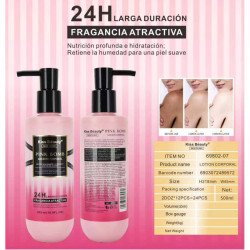 LOÇÃO CORPORAL GLITTER ROSA BOMBA 500ML. BEIJO BELEZA