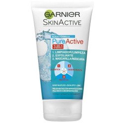 PURE ACTIVE 3 IN 1 CLEANSING FACIAL MASK 150ML. GARNIER