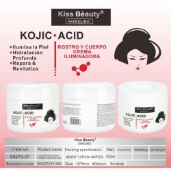 CRÈME CORPS 3 EN 1 ACIDE KOJIQUE 300ML. BAISER BEAUTÉ