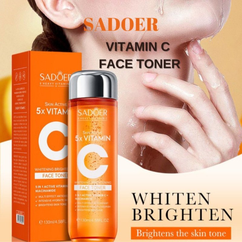 LOÇÃO FACIAL ILUMINANTE BRANQUEADORA 5 EM 1 VITAMINA ATIVA C+ 100ml. SADOER