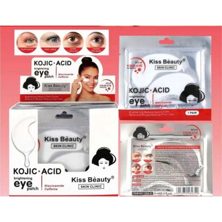 PATCHES DE ÁCIDO KÓJICO (0,59€ CONJUNTO)PACK 24 KISS BEAUTY