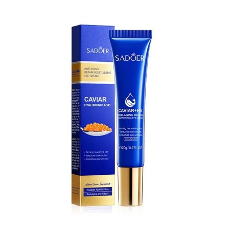 CONTORNO DE OJOS REPARADOR CON CAVIAR Y ACIDO HIALURONICO 20GR. SADOER