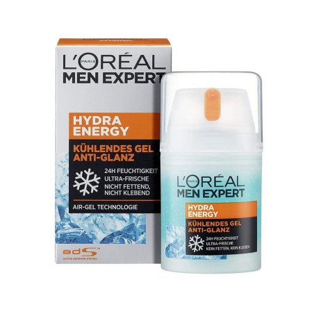 GEL FACIAL REFRESCANTE SIN BRILLOS EXPERT HIDRA ENERGY MEN 50ML. L'OREAL