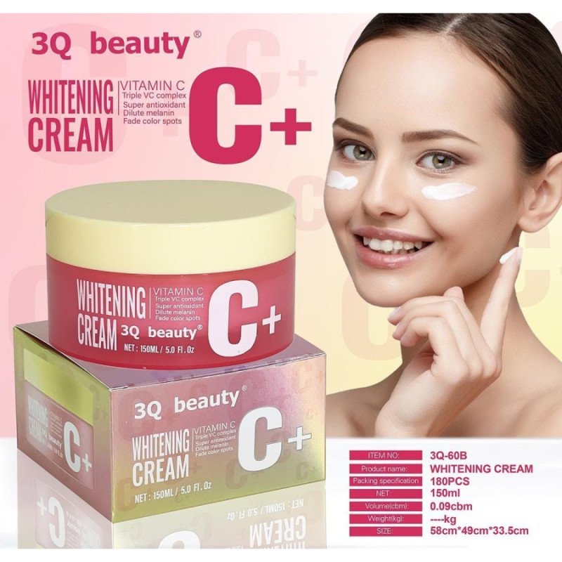 CREMA BLANQUEADORA VITAMINA C 150ML. 3Q BEAUTY
