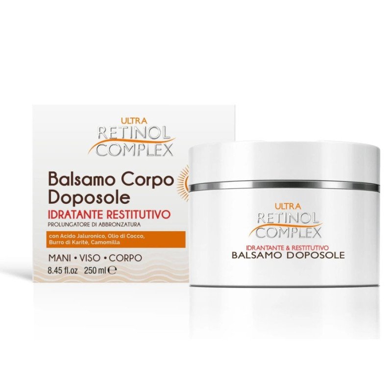 BAUME CORPS APRÈS SOLEIL 250ML. (3,75 € UNITÉ) PACK 12 COMPLEXE RÉTINOL