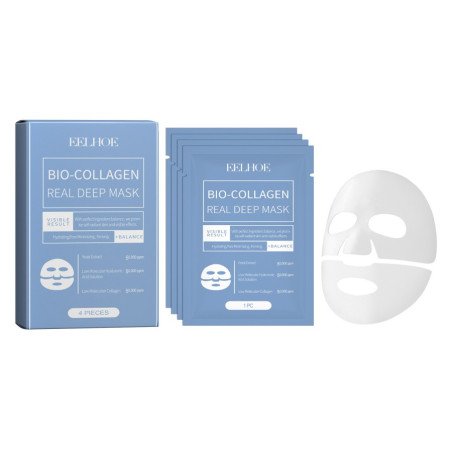MÁSCARA FACIAL BIO-COLÁGENO (0,75€ UNIDADE) PACK 4 EELHOE