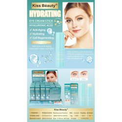 CREMA HIDRATANTE PARA OJOS EN BARRA ÁCIDO HIALURÓNICO 16gr. KISS BEAUTY