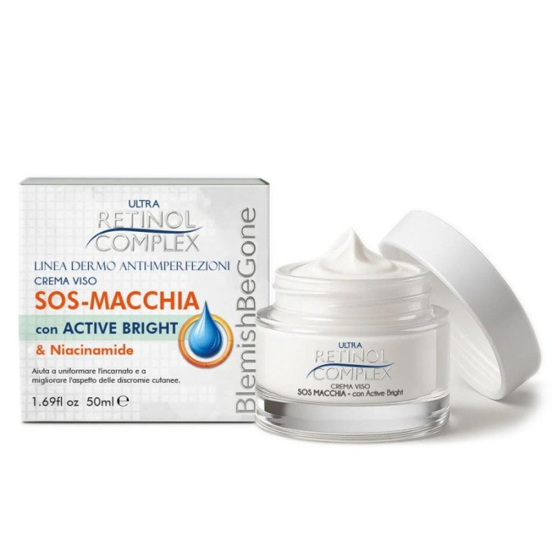 CREMA FACIAL ANTIMANCHAS SOS 50ML.(3.75€ UNIDAD) PACK 12 RETINOL COMPLEX