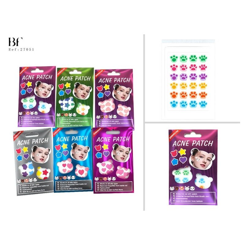 PATCHS ACNÉ (SET 0,59 €) PACK 24 BEAU VISAGE