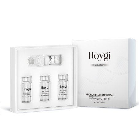 CONJUNTO DE SORO ANTI-ENVELHECIMENTO COM MICRONEEDLES 3X10ML. HOYGI