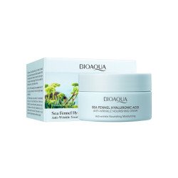 NOURISHING ANTI-WRINKLE CREAM WITH HYALURONIC ACID AND SEA FENNEL 60GR. BIOAQUA